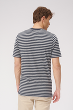 Cargar imagen en el visor de la galería, Nørregade Stripe - Mottled blue-gray - TeeShoppen - Blue 2
