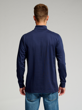 Cargar imagen en el visor de la galería, Roll collar sweater - Navy - TeeShoppen - Red 4
