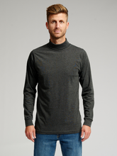 Afbeelding in Gallery-weergave laden, Roll collar sweater - Dark Gray - TeeShoppen - Red
