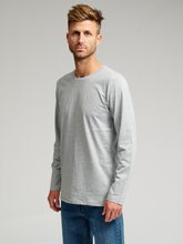 Afbeelding in Gallery-weergave laden, Basic Long-sleeved T-shirt - Gray - TeeShoppen - Grey 3
