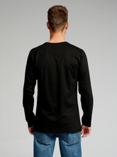 Afbeelding in Gallery-weergave laden, Basic Long-sleeved T-shirt - Black - TeeShoppen - Black 4
