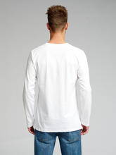 Cargar imagen en el visor de la galería, Basic Long-sleeved T-shirt - White - TeeShoppen - White 4
