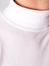 Cargar imagen en el visor de la galería, Roll collar sweater - White - TeeShoppen - Red 2
