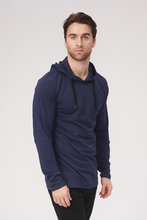 Load image into Gallery viewer, Light hoodie - Blue Navy - TeeShoppen - Blue
