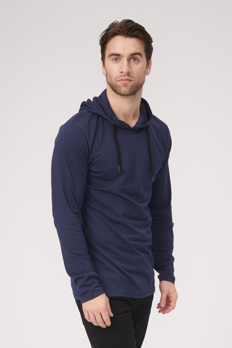 Light hoodie - Blue Navy - TeeShoppen - Blue