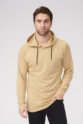 Light hoodie - Khaki - TeeShoppen - Khaki