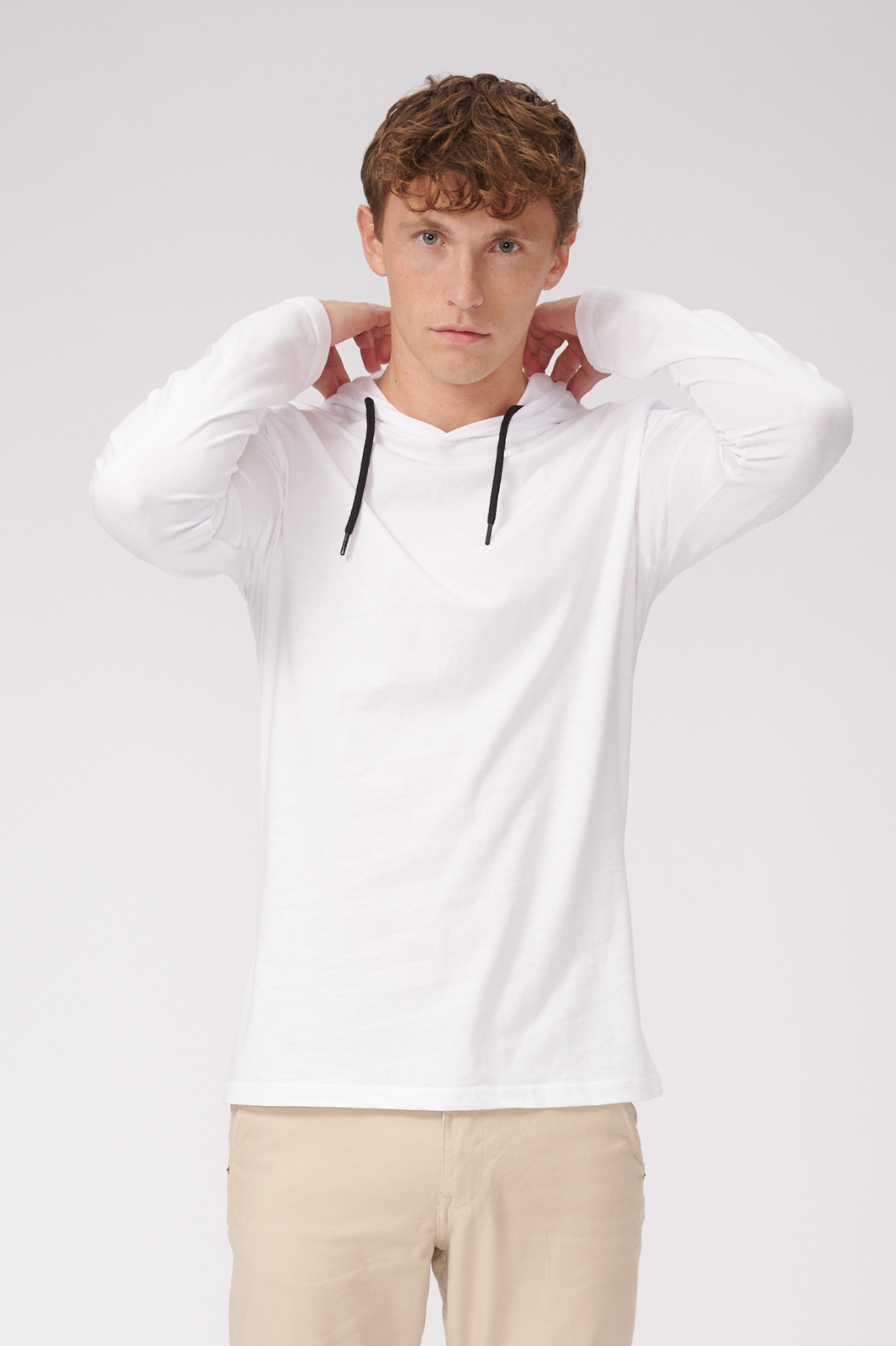 Light hoodie - White - TeeShoppen - White 3