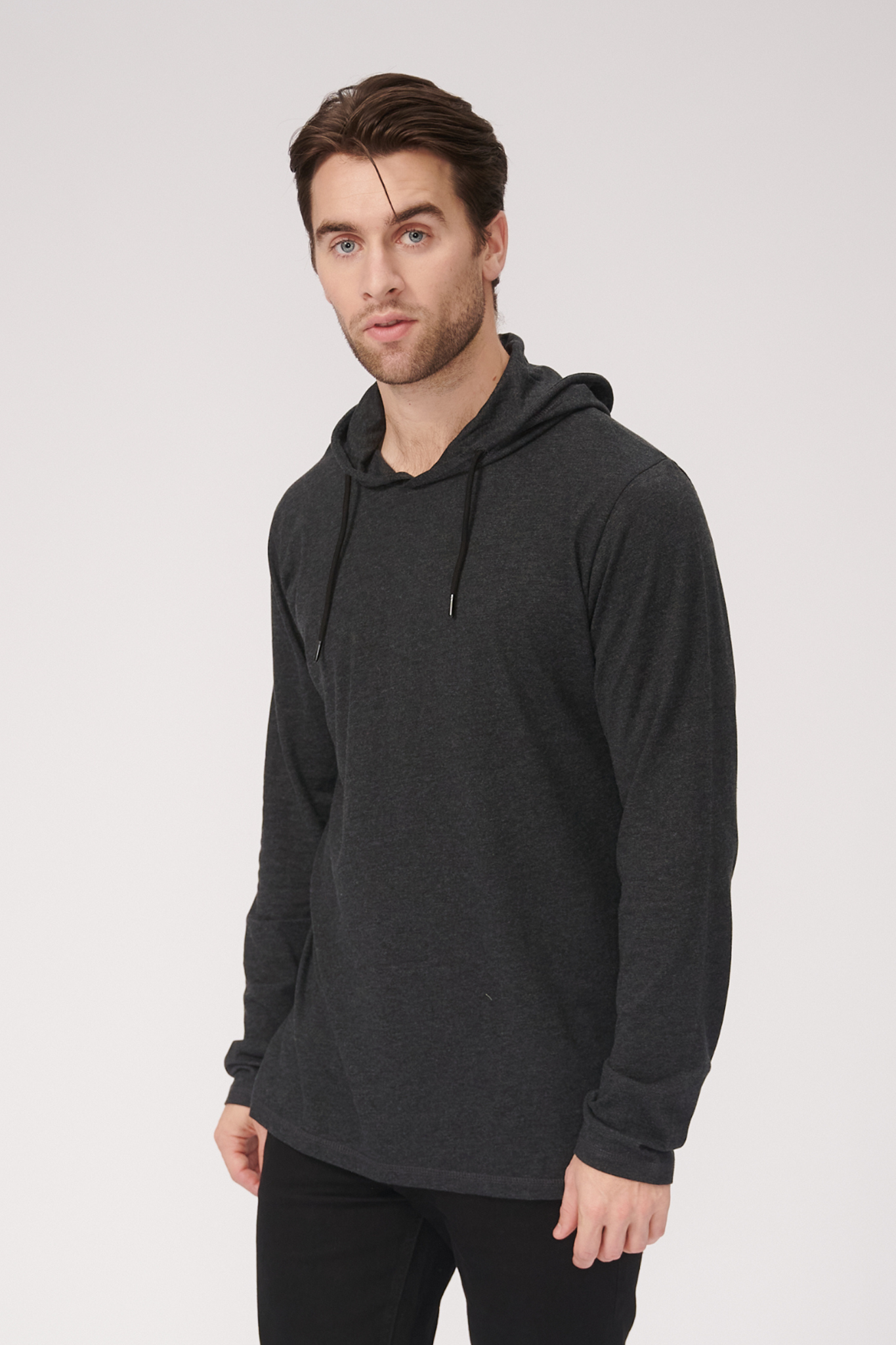 Light hoodie - Dark Gray - TeeShoppen - Grey 3