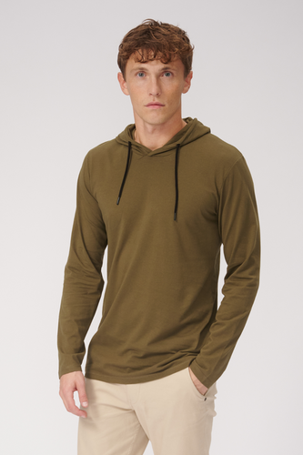 Light hoodie - Olive - TeeShoppen - Green