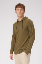 Load image into Gallery viewer, Light hoodie - Olive - TeeShoppen - Green 3
