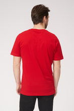 Cargar imagen en el visor de la galería, Basic Vneck t-shirt - Red - TeeShoppen - Red 2
