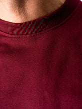 Charger l&#39;image dans la galerie, Basic Crewneck - Burgundy Red - TeeShoppen - Red 5
