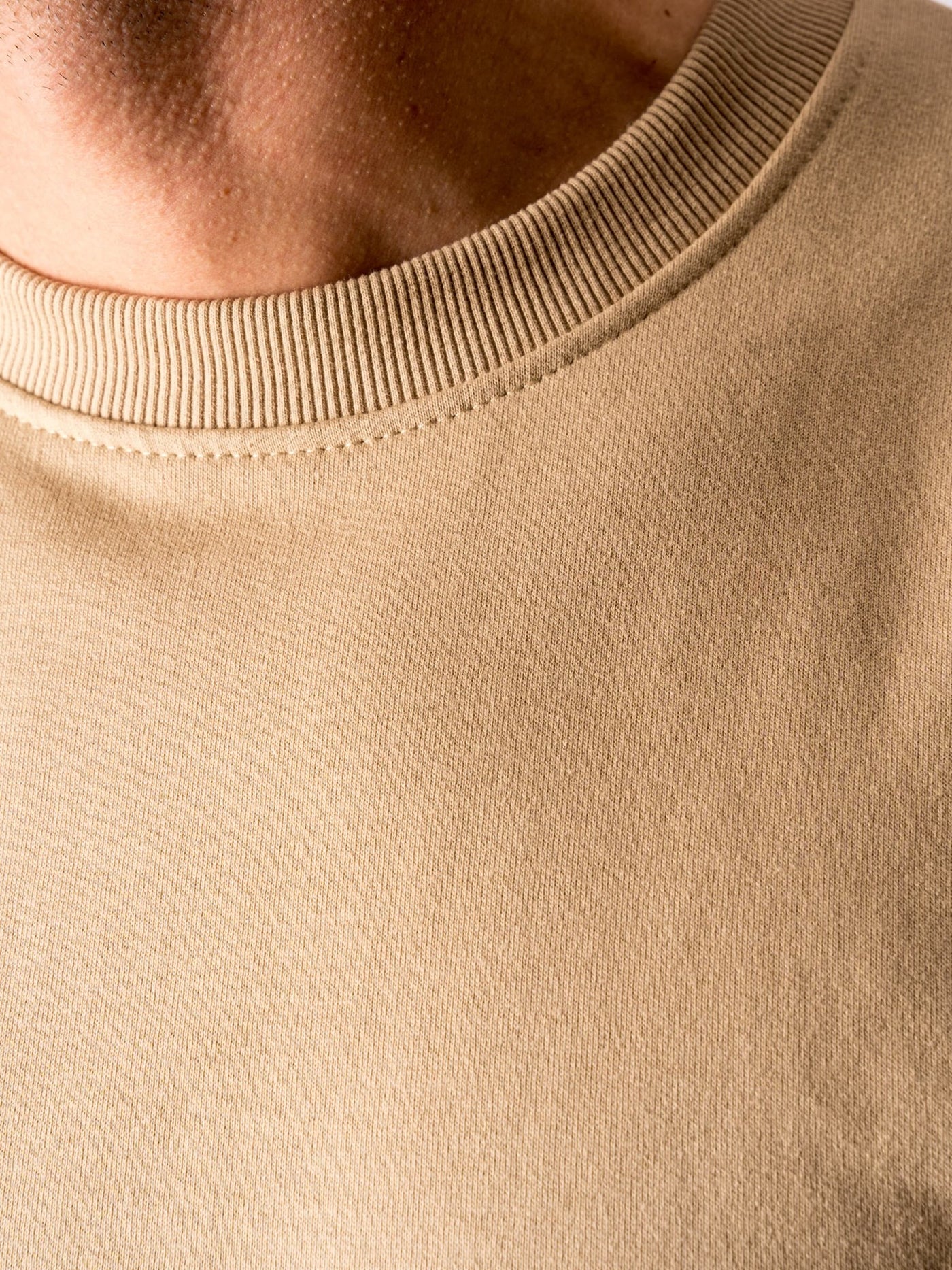 Basic Crewneck - Khaki - TeeShoppen - Khaki 5