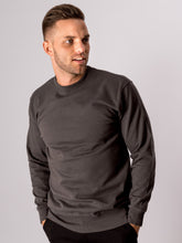 Load image into Gallery viewer, Basic Crewneck - Dark Gray - TeeShoppen - Grey
