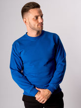 Cargar imagen en el visor de la galería, Basic Crewneck - Swedish Blue - TeeShoppen - Blue 4
