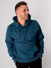 Load image into Gallery viewer, Basic Hoodie - Petrol Blue - TeeShoppen - White 2
