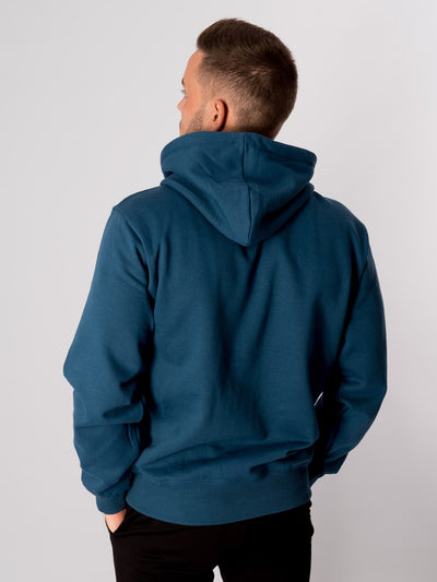 Basic Hoodie - Petrol Blue - TeeShoppen - White 3