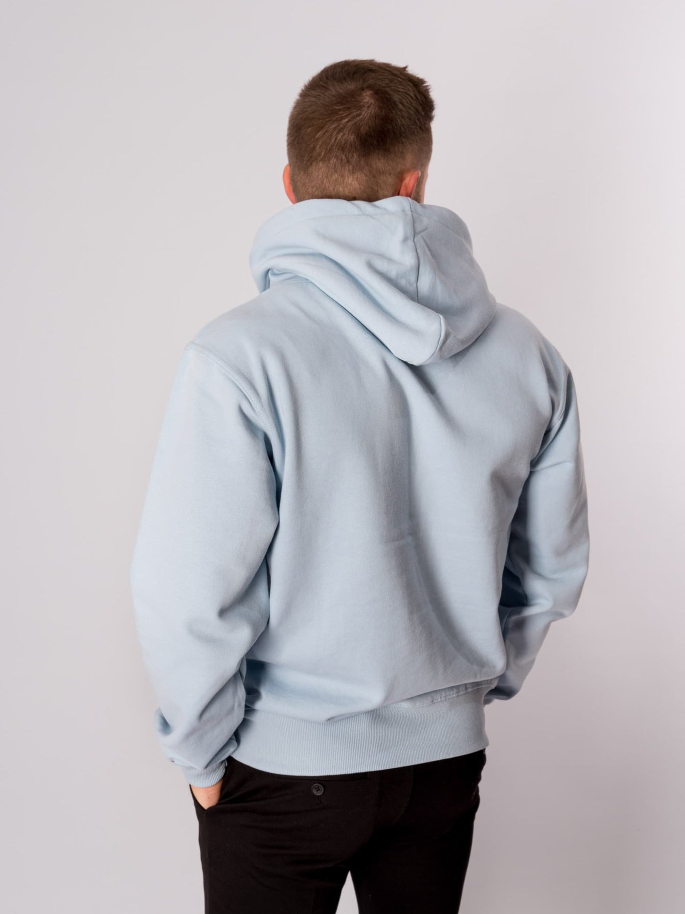 Basic Hoodie - Sky Blue - TeeShoppen - Blue 3