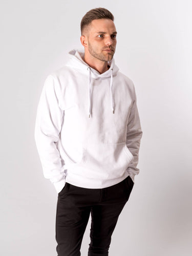 Basic Hoodie - White - TeeShoppen - White