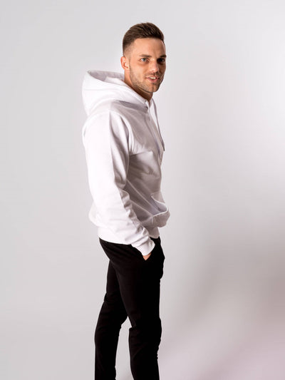 Basic Hoodie - White - TeeShoppen - White 2