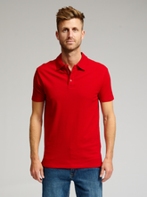 Carregar imagem no visualizador da galeria, Muscle Polo Shirt - Red - TeeShoppen - Red
