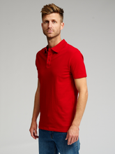 Carregar imagem no visualizador da galeria, Muscle Polo Shirt - Red - TeeShoppen - Red 3
