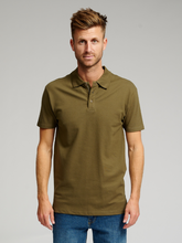 Charger l&#39;image dans la galerie, Muscle Polo Shirt - Army Green - TeeShoppen - Green
