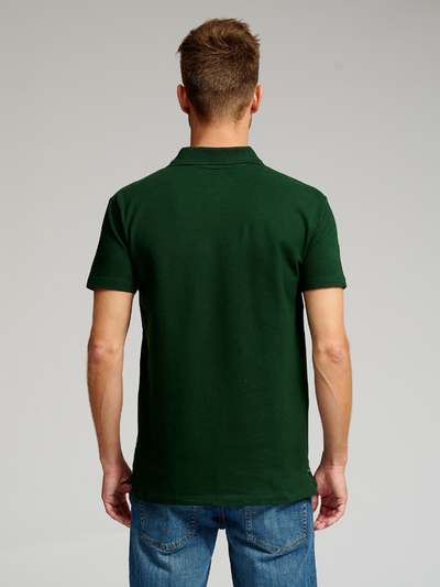 Muscle Polo Shirt - Dark Green - TeeShoppen - Green 4