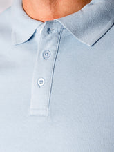 Carregar imagem no visualizador da galeria, Muscle Polo Shirt - Light Blue - TeeShoppen - Blue 4
