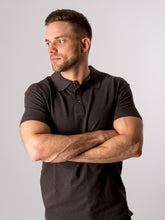 Carregar imagem no visualizador da galeria, Muscle Polo Shirt - Dark Grey - TeeShoppen - Grey
