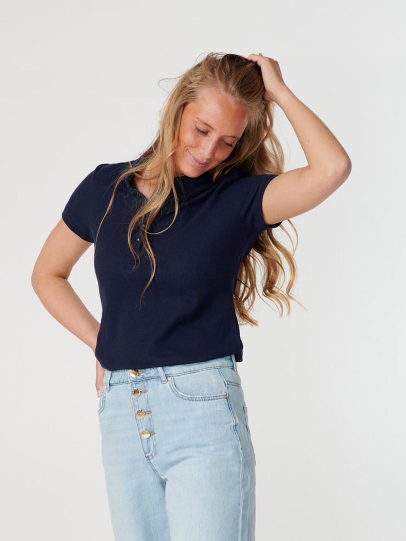 Polo Shirt - Navy - TeeShoppen - Blue 3