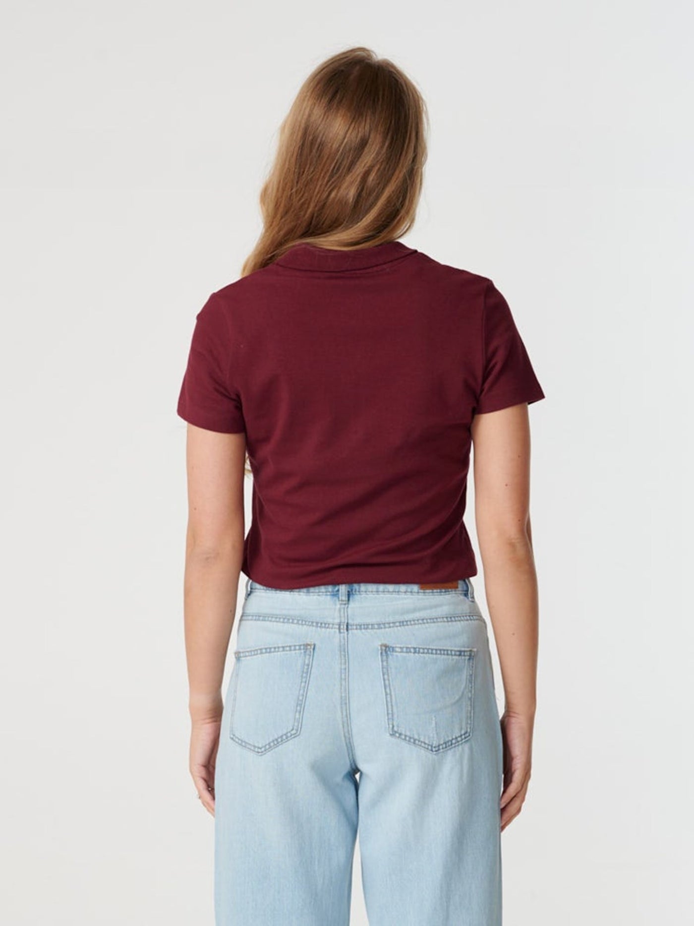 Polo Shirt - Burgundy - TeeShoppen - Red 4