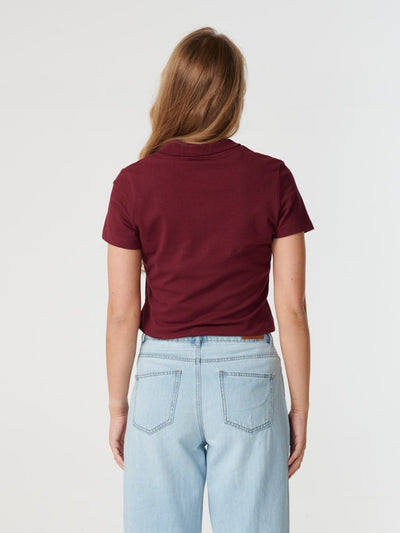 Polo Shirt - Burgundy - TeeShoppen - Red 4