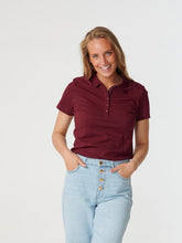 Load image into Gallery viewer, Polo Shirt - Burgundy - TeeShoppen - Red
