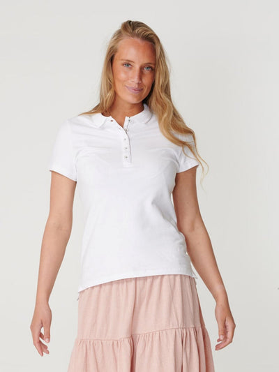 Polo Shirt - White - TeeShoppen - White