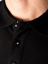 Carregar imagem no visualizador da galeria, Muscle Long Sleeve Polo Shirt - Black - TeeShoppen - Black 2
