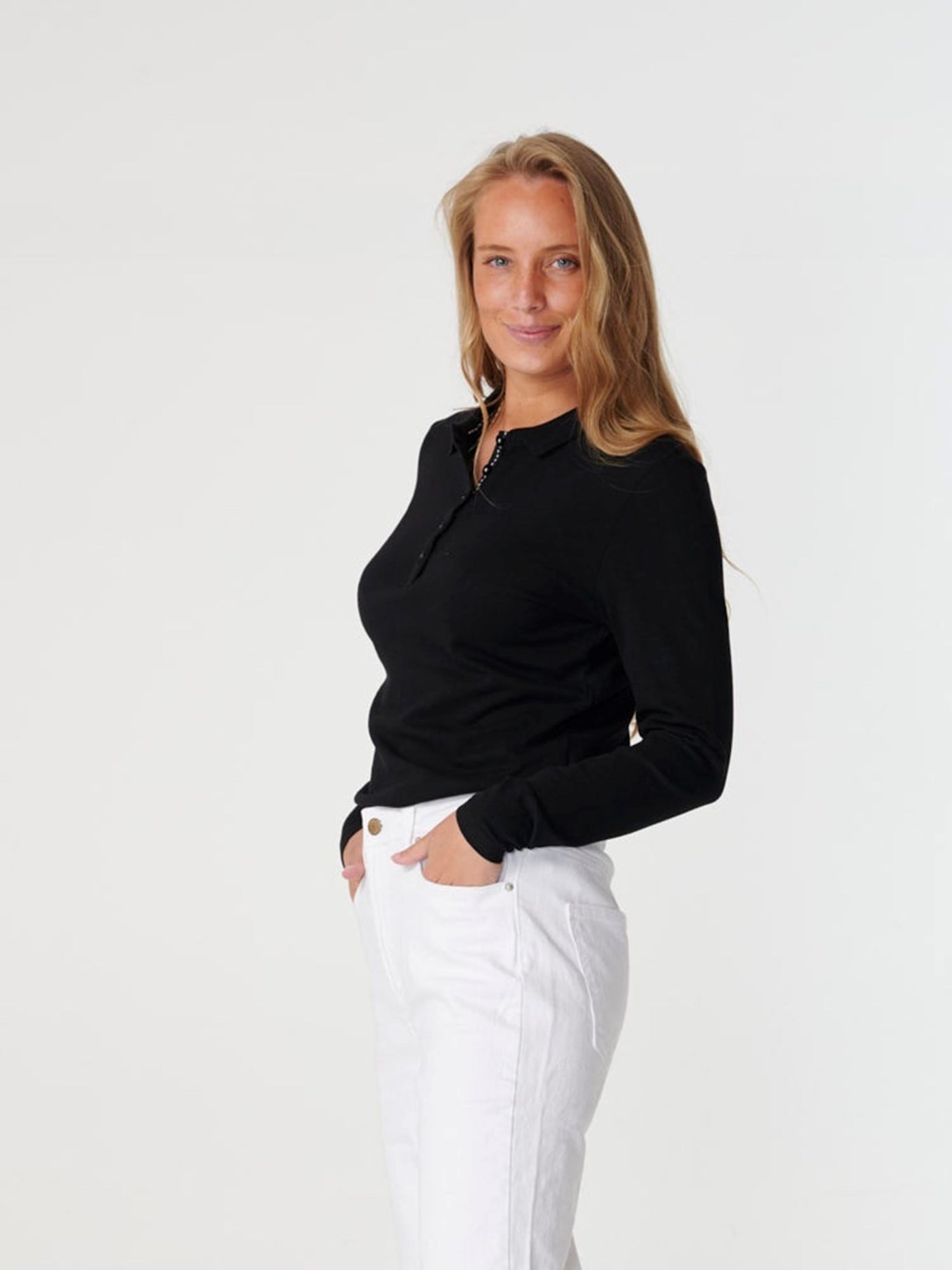 Polo Shirt - Black - TeeShoppen - Black 3