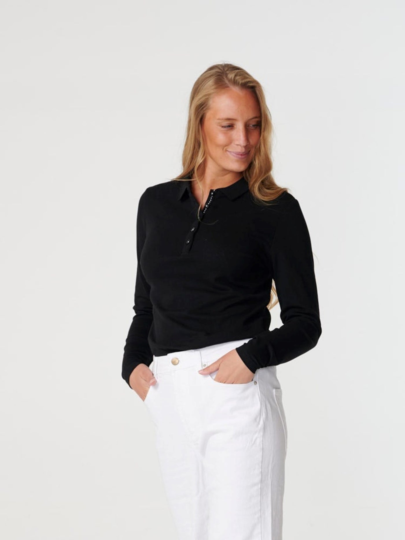 Polo Shirt - Black - TeeShoppen - Black 4