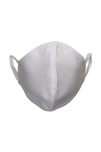 Fabric mask - White (organic cotton) - TeeShoppen - White