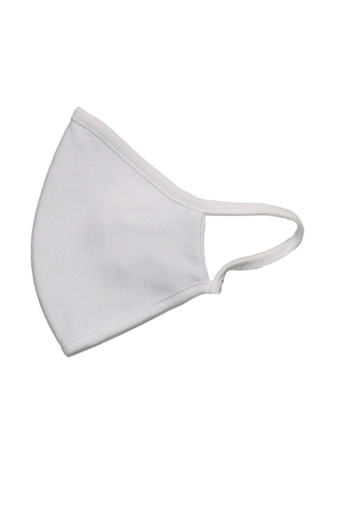 Fabric mask - White (organic cotton) - TeeShoppen - White 2