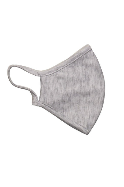 Fabric mask - Light gray (organic cotton) - TeeShoppen - Grey 2