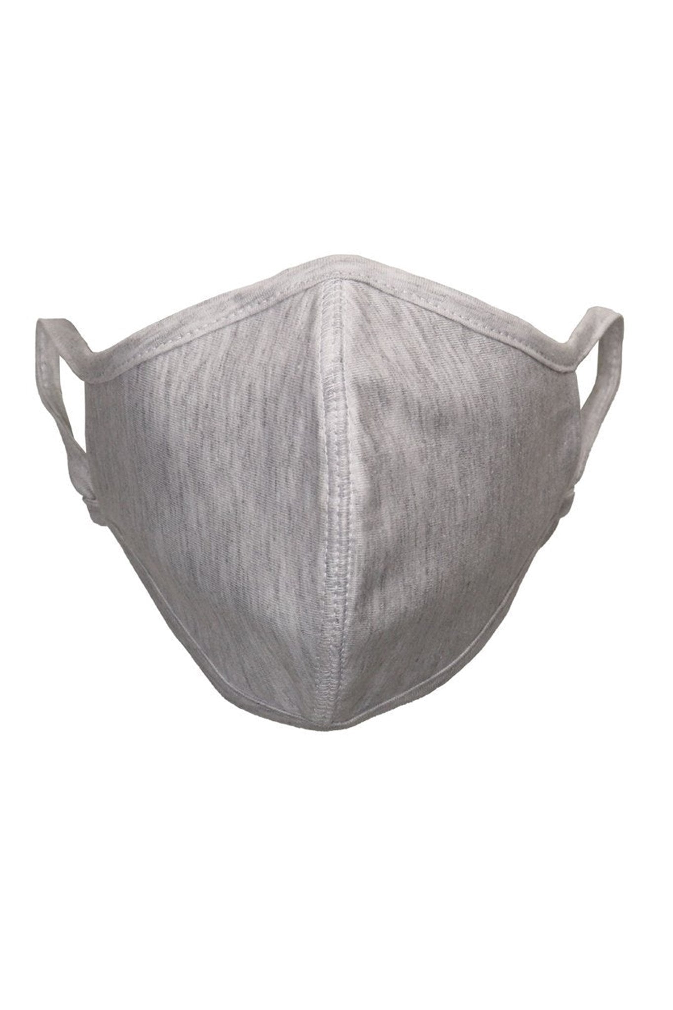 Fabric mask - Light gray (organic cotton) - TeeShoppen - Grey