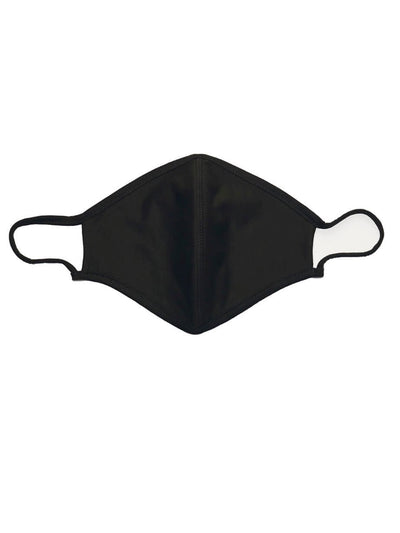 Fabric mask with 3 layers - Black (organic cotton) - TeeShoppen - Black 3