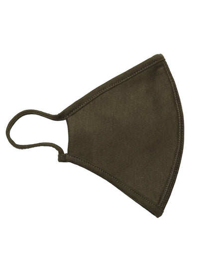 Cloth mask - Olive Green (organic cotton) - TeeShoppen - Green 2