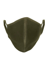 Load image into Gallery viewer, Cloth mask - Olive Green (organic cotton) - TeeShoppen - Green
