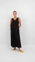 Load image into Gallery viewer, Prisilla V-Neck Midi Dress - Black - VILA - Black 4
