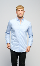 Load image into Gallery viewer, The Original Performance Shirt - Light blue/white - TeeShoppen - Blue 4
