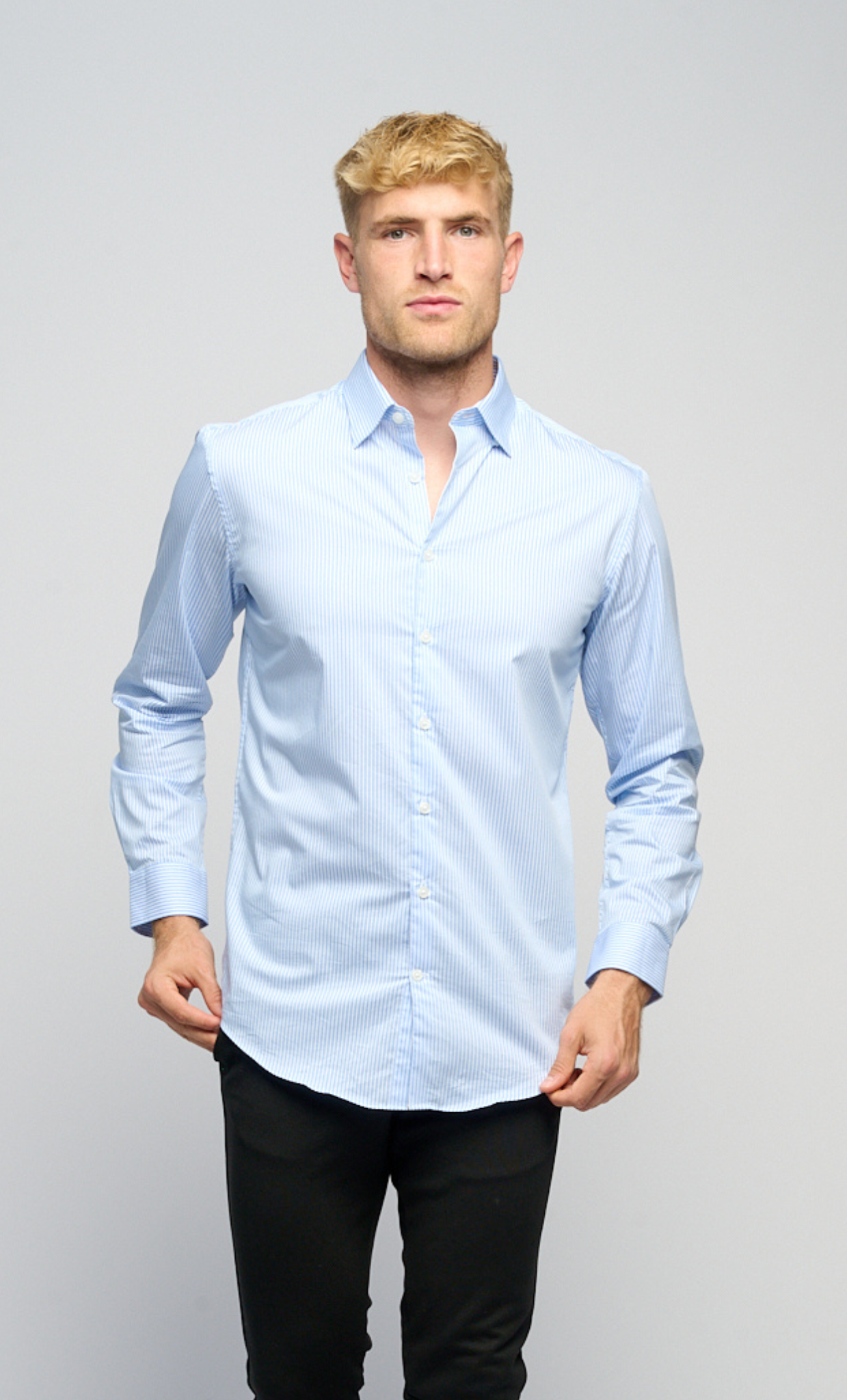 The Original Performance Shirt - Light blue/white - TeeShoppen - Blue 4