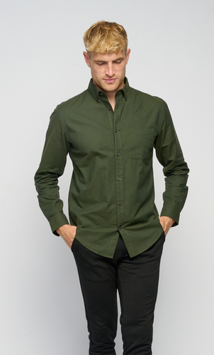 The Original Performance Oxford Shirt - Forest Night - TeeShoppen - Green