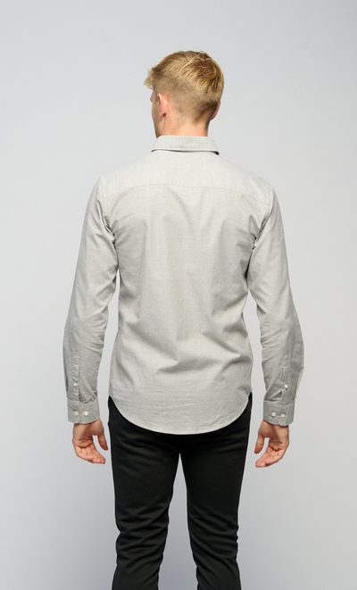 The Original Performance Oxford Shirt - Grey Melange - TeeShoppen - Grey 2